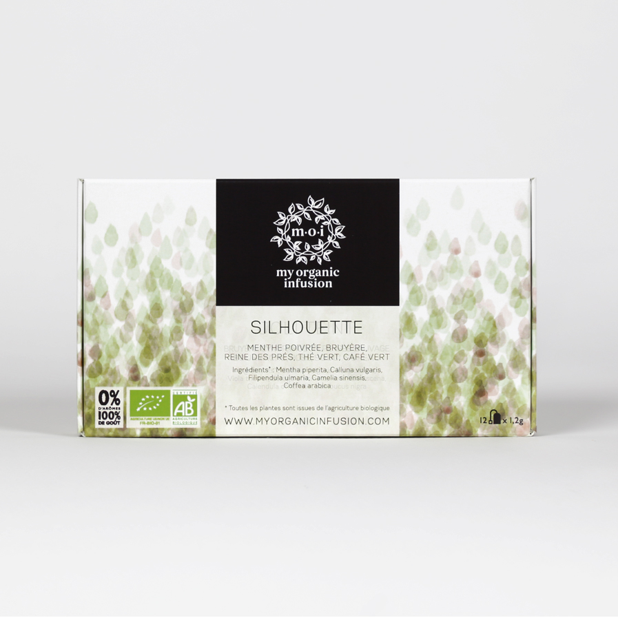Découvrez notre infusion Silhouette bio en coffret de 12 infusettes.