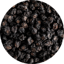 zoom sur les baie de cassis entière