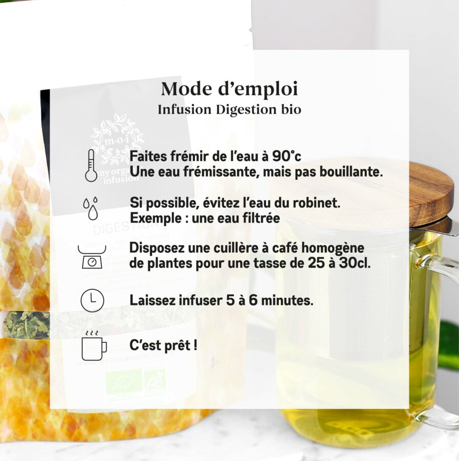 mode d'emploi infusion digestion en vrac