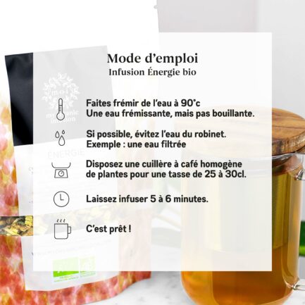 mode d'emploi infusion energie en vrac