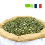 Packshot feuilles de framboisier bio pour infusion