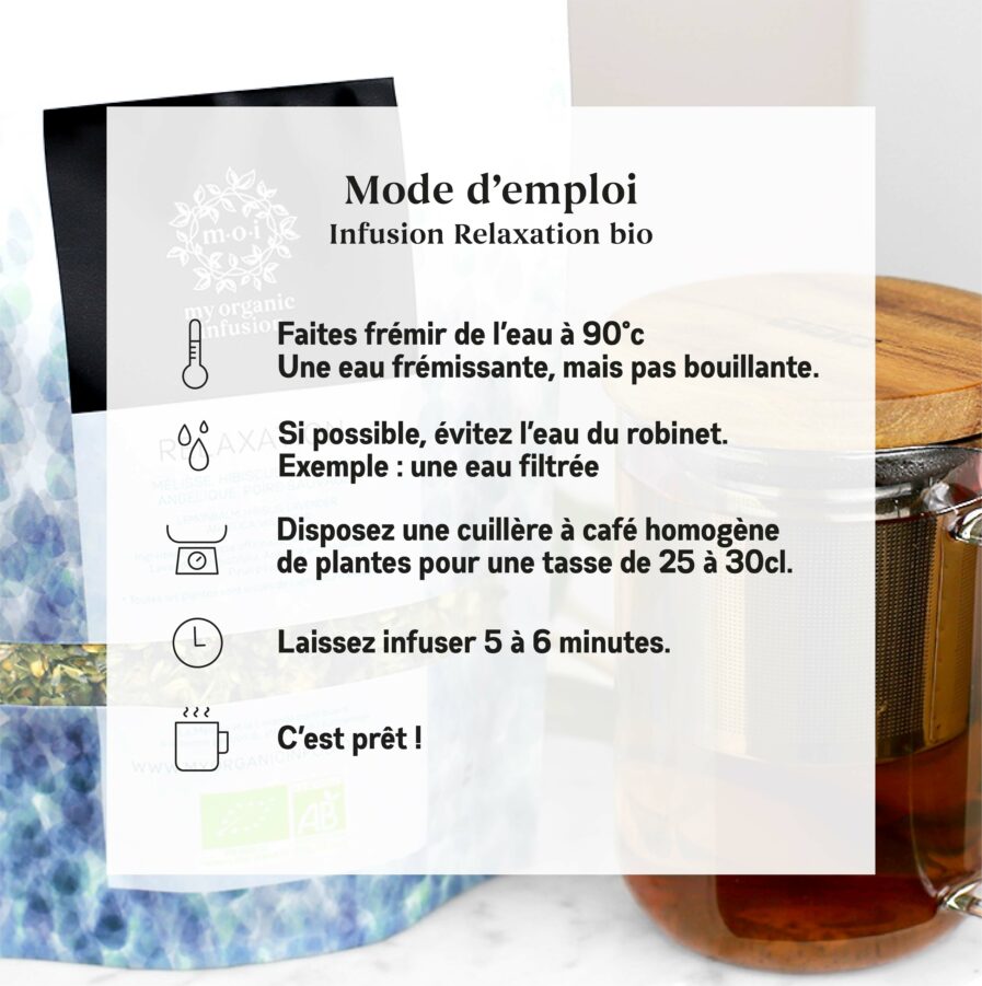 mode d'emploi infusion relaxation en vrac