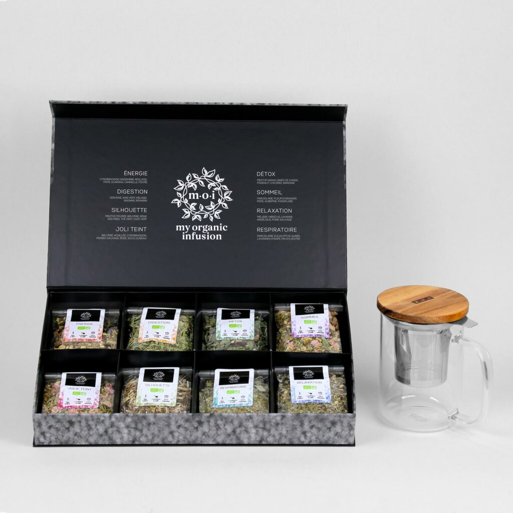 Coffret d'infusion avec un mug infuseur 450ml