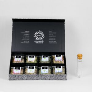 Coffret d'infusion avec un infuseur en verre