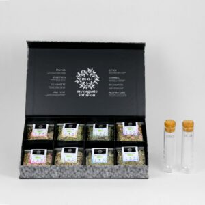Coffret d'infusions avec 2 infuseurs en verre
