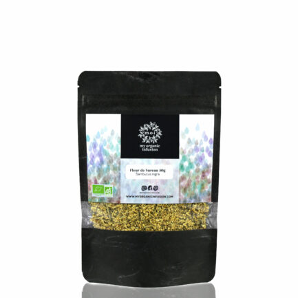 Sureau bio en fleurs entières dans son sachet