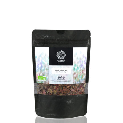 vigne rouge bio dans son sachet