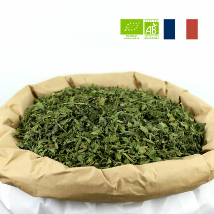 50 grammes d'Ortie bio en feuilles séchées coupées pour créer votre infusion d'Ortie bio.