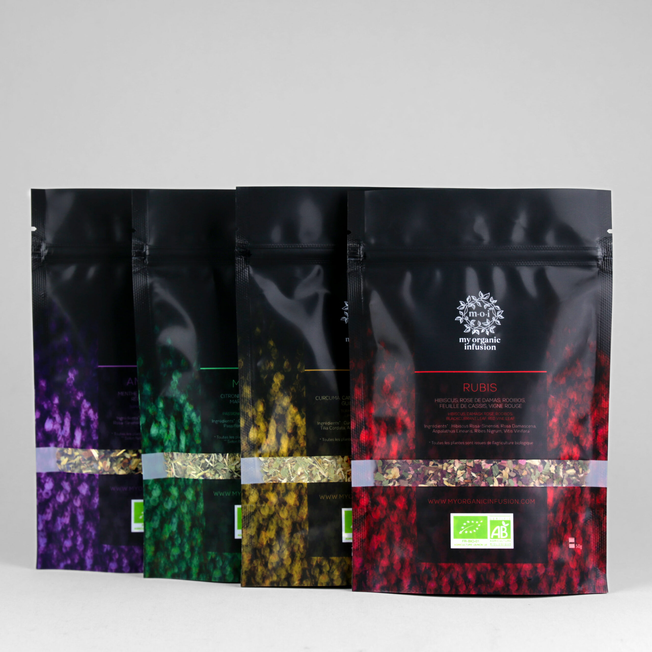 Pack4Couleurs Infusions Rubis Topaz Améthyste Malachite