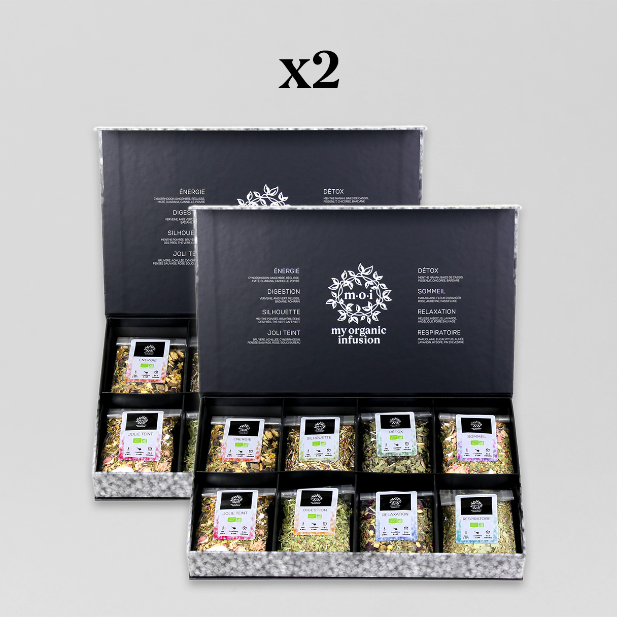 2 Coffrets d’infusions vrac bio – Offre de deux Coffrets Découverte Vrac