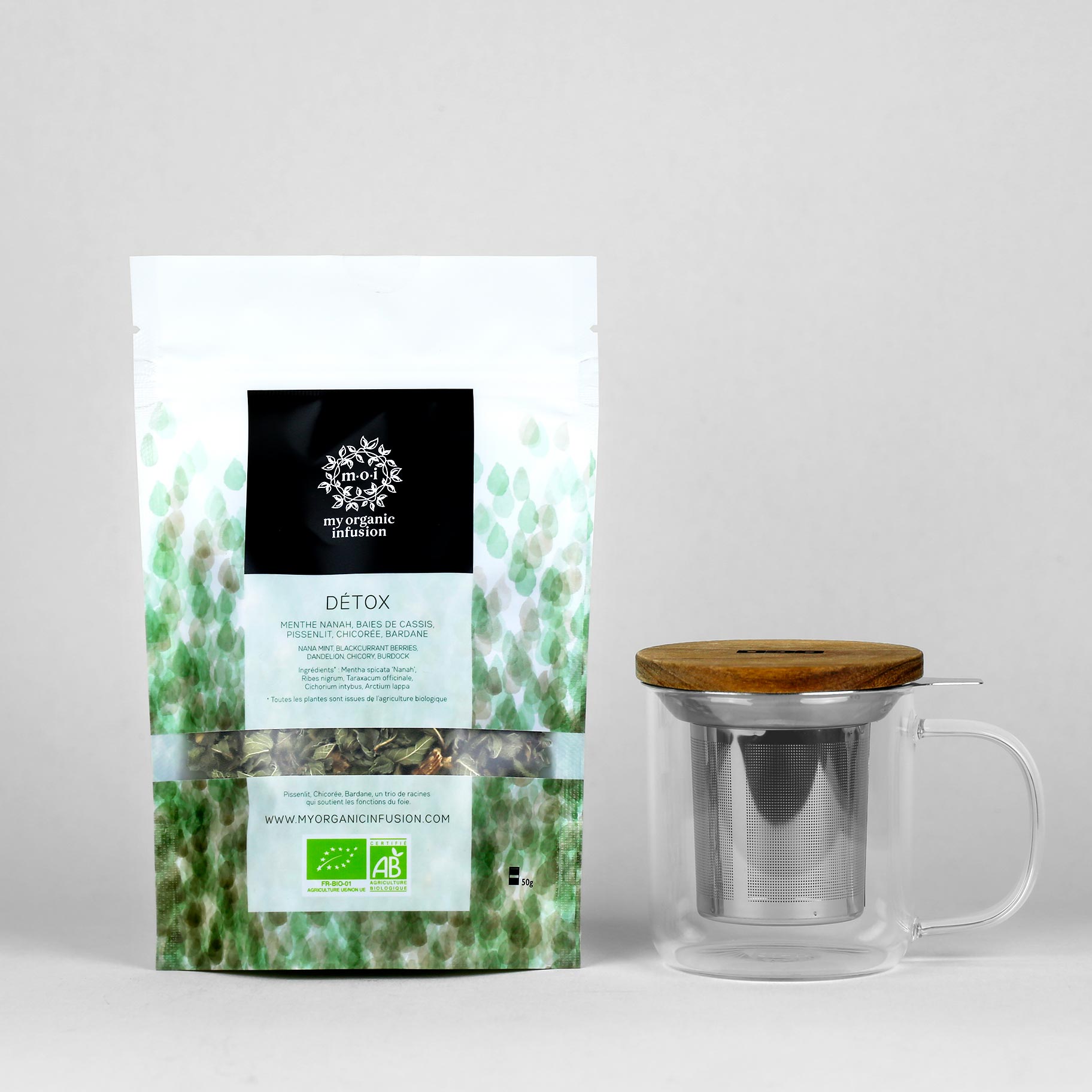 Detox300ml-1X1 infusion Détox en vrac infuseur inclus