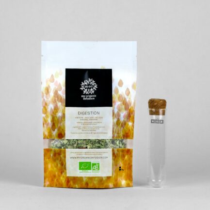infusion digestion en vrac avec son infuseur en verre