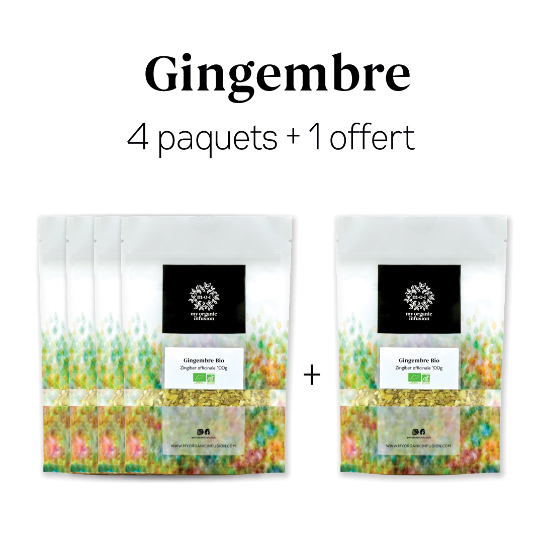 Visuel de l'offre 4+1 offert de racine de Gingembre bio