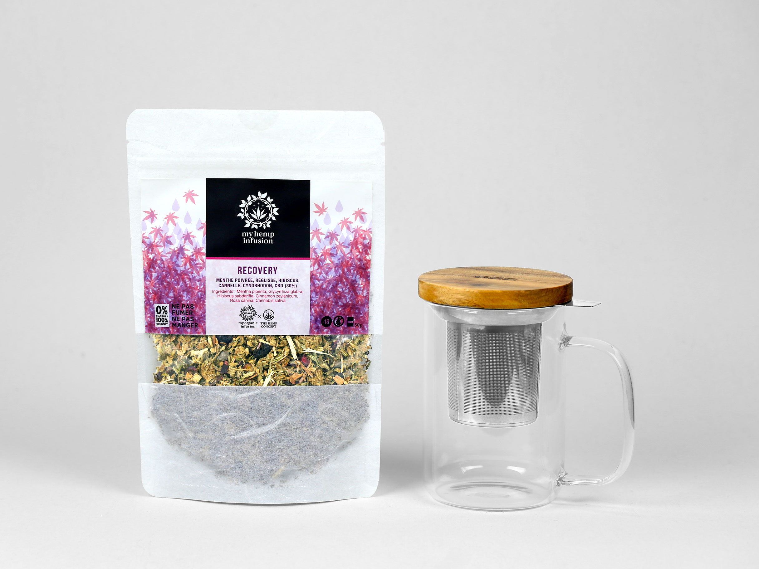 450ml-Recovery Infusion au CBD Recovery avec son mug infuseur 450ml