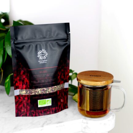 infusion Rubis avec son mug infuseur inclus de 300ml
