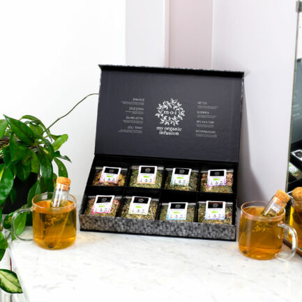 Coffret d'infusions en vrac avec ses deux infuseurs inclus