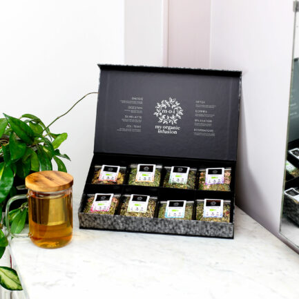 Coffret d'infusions en vrac avec son mug infuseur 450ml inclus