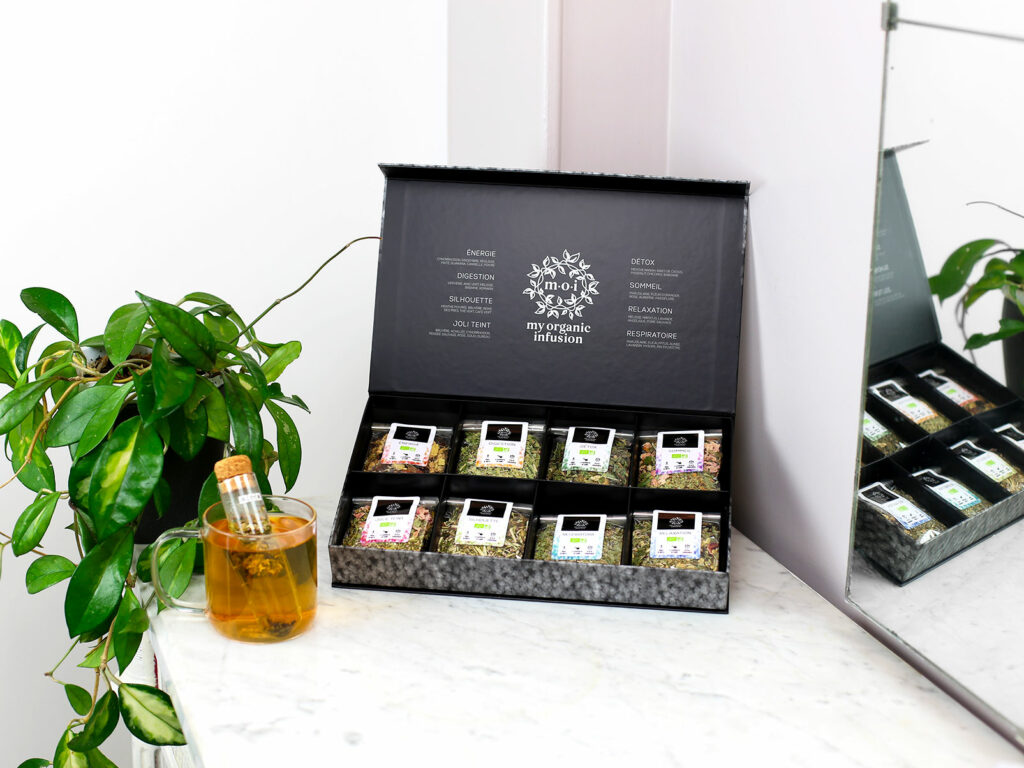 Coffret d'infusions en vrac avec son infuseur inclus