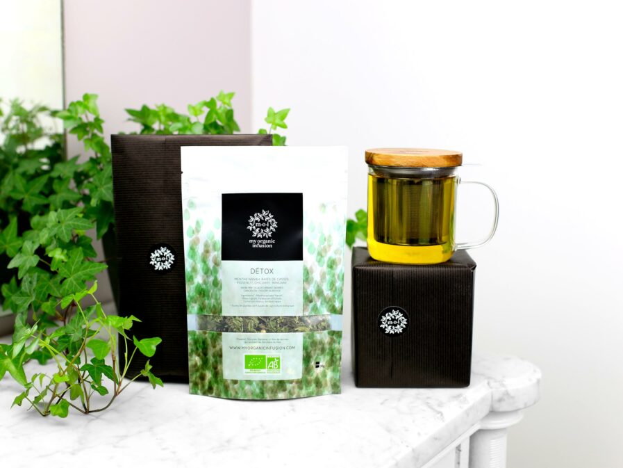 infusion Détox en vrac infuseur inclus et paquet cadeau