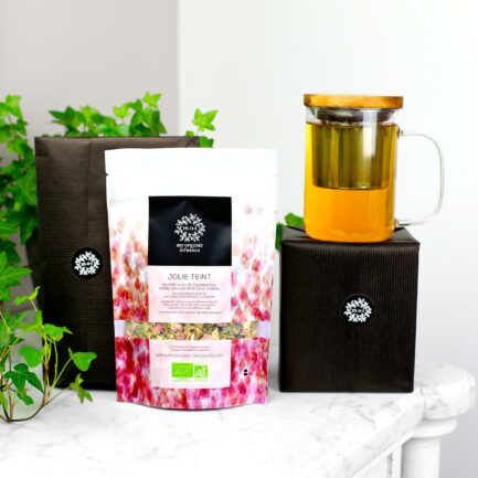 Infusion Joli Teint bio en vrac avec mug infuseur 450 ml