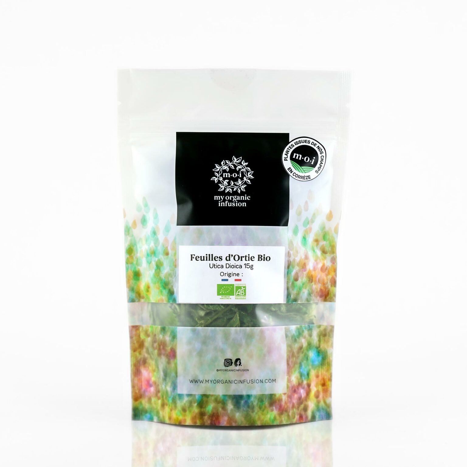 ortie bio française dans son packaging