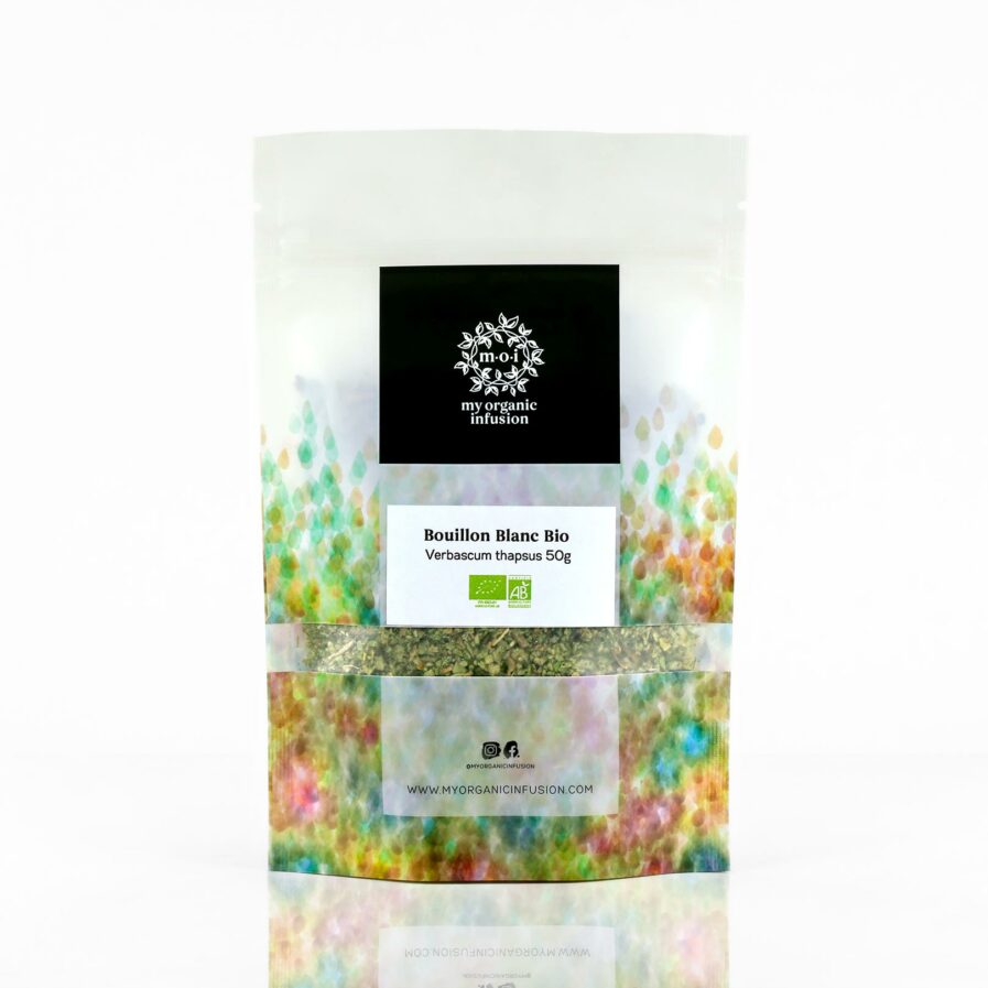 Bouillon blanc bio dans son doypack de 50g