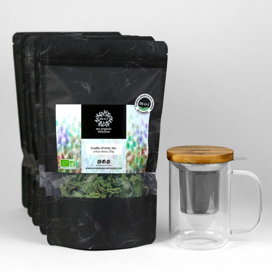 Ortie bio france 5 paquets + 1 Mug infuseur 450ml