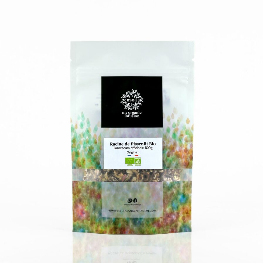 racine de pissenlit bio origine france dans son doypack de 100g