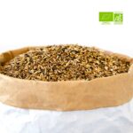 Photo de graines de Chardon Marie dans leur sac d'herboriste