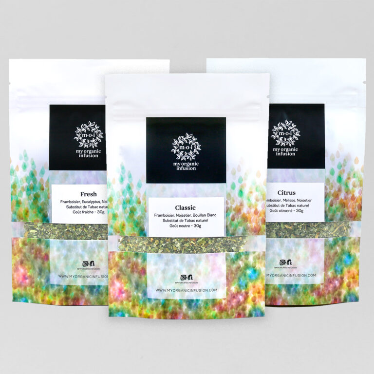 Packshot de notre offre découverte 3 substituts de tabac sans nicotine